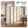 Paravent interieur separateur 6 panneaux autoportant pliable 340 x 30 x 164 cm Beige - VOUNOT FR