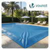 Bache piscine rectangulaire en Polyethylene 160 gr/m2 8x14m Bleue foncé - VOUNOT FR
