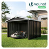 Abri pour robot tondeuse en métal XL Noir - VOUNOT FR