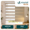 Store enrouleur jour nuit double 45x150cm Lin