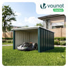 Abri pour robot tondeuse en métal L Vert - VOUNOT FR