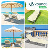 Transat pare soleil Lot de 2 pcs Beige - VOUNOT FR