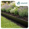 Lot de 25 Bordure de jardin en métal flexible 100x18cm noir