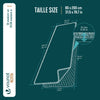 Tapis de salon poils ras doux antiderapant 80x200cm uni crème - VOUNOT FR