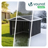 Abri pour robot tondeuse en métal XL Noir - VOUNOT FR