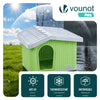 Maison pour chat chien plastique interieur exterieur 75x63x51cm Vert - VOUNOT FR