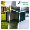 Abri pour robot tondeuse en métal XL Vert - VOUNOT FR