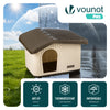 Maison pour chat chien plastique interieur exterieur 60x51x41cm Beige - VOUNOT FR