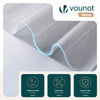 Lot de 2 Store enrouleur jour nuit double 90x150cm Gris - VOUNOT FR