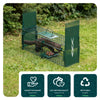 Piege pour animaux vivants cage trappe en metal 60x18x25cm vert - VOUNOT FR