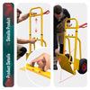 Diable pliant chariot de transport avec roue pneumatique charge 200kg jaune - VOUNOT FR