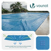 Bache piscine rectangulaire en Polyethylene 160 gr/m2 8x14m Bleue foncé - VOUNOT FR