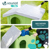 Maison pour chat chien plastique interieur exterieur 75x63x51cm Vert - VOUNOT FR