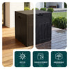 Coffre de Rangement Exterieur 126L en PP 56x43x53CM Style Polyrotin Marron - VOUNOT FR