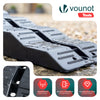 Lot 2 rampes nivellement voiture 5T cale d’acces PP 56x20x13cm noir - VOUNOT FR