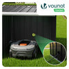 Abri pour robot tondeuse en métal L Noir - VOUNOT FR