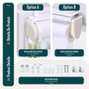 Lot de 2 Store enrouleur jour nuit double 90x150cm Blanc - VOUNOT FR