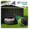 Abri pour robot tondeuse en métal XL Noir - VOUNOT FR