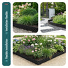 Lot de 10 Bordures de jardin acier galvanise avec pointes ancrages 106x18cm noir - VOUNOT FR