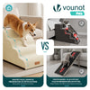 Escalier pour chien et chat en mousse haute densite et housse lavable 72x40x50cm beige - VOUNOT FR