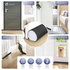 Lot de 3 Boudins de Porte Isolants coupe froid Découpables 96cm Noir