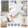 Lot de 2 Boudins de Porte Isolants coupe froid Découpables 96cm Blanc