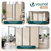 Paravent interieur separateur 3 panneaux autoportant pliable 262 x 30 x 173 cm Beige - VOUNOT FR