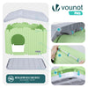 Maison pour chat chien plastique interieur exterieur 75x63x51cm Vert - VOUNOT FR