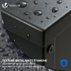 Reservoir a granules rangement pellets avec roulettes 55kg 36x36x76cm noir - VOUNOT FR