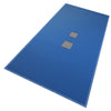Bache piscine rectangulaire double couche en Polyethylene 160 gr/m2 avec filet ecoulement 6x12m Bleue