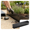 Lot de 35 Bordure de jardin en métal flexible 100x18cm noir - VOUNOT FR