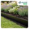 Lot de 35 Bordure de jardin en métal flexible 100x18cm noir - VOUNOT FR