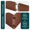 Lot de 35 Bordure de jardin en métal flexible 100x18cm marron - VOUNOT FR