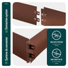 Lot de 35 Bordure de jardin en métal galvanisé flexible 100x13cm marron - VOUNOT FR