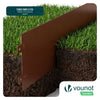 Lot de 35 Bordure de jardin en métal flexible 100x18cm marron - VOUNOT FR