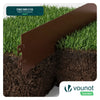 Lot de 35 Bordure de jardin en métal galvanisé flexible 100x13cm marron - VOUNOT FR