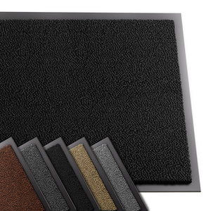 Tapis de porte paillasson 60x90cm Noir