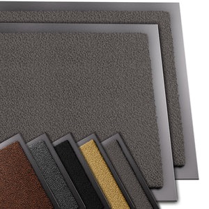 Lot de 2 Tapis de porte paillasson 40x60cm Anthracite - VOUNOT FR