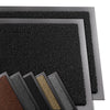 Lot de 2 Tapis de porte paillasson 60x90cm Noir