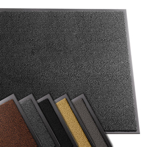 Tapis de porte paillasson 90x150cm Gris-Noir - VOUNOT FR