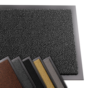 Tapis de porte paillasson 40x60cm Gris-Noir - VOUNOT FR