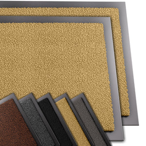 Lot de 2 Tapis de porte paillasson 40x60cm Beige - VOUNOT FR