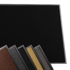 Tapis de porte paillasson 90x150cm Noir - VOUNOT FR