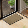 Lot de 2 Tapis de porte paillasson 60x90cm Beige