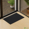 Lot de 2 Tapis de porte paillasson 60x90cm Noir - VOUNOT FR