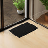 Lot de 2 Tapis de porte paillasson 40x60cm Noir - VOUNOT FR