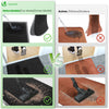 Tapis de porte paillasson 90x120cm Noir