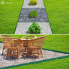 Bordure de jardin PE flexible 20M x 8 CM avec piquets vert