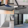Lot de 2 Tapis de porte paillasson 60x90cm Anthracite