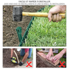 Bordure de jardin PE flexible 20M x 8 CM avec piquets vert